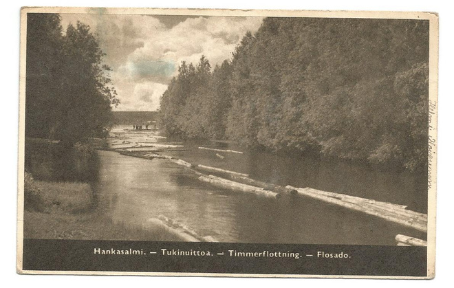HANKASALMI - TUKIN UITTOA - 1940 -
