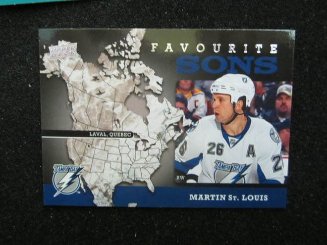 2008-09 UPPER DECK FAVORITE SONS MARTIN ST. LOUIS