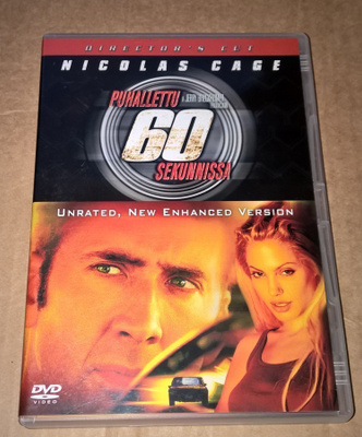 PUHALLETTU 60 SEKUNNISSA DVD