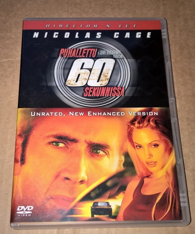 PUHALLETTU 60 SEKUNNISSA  DVD