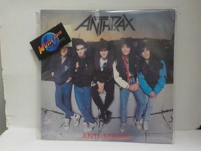 ANTHRAX - ANTI-SOCIAL EX+/EX+ 12" SINGLE