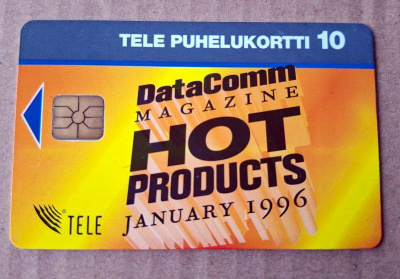 HOT PRODUCTS 1996 puhelinkortti TELE S34 keräilyyn