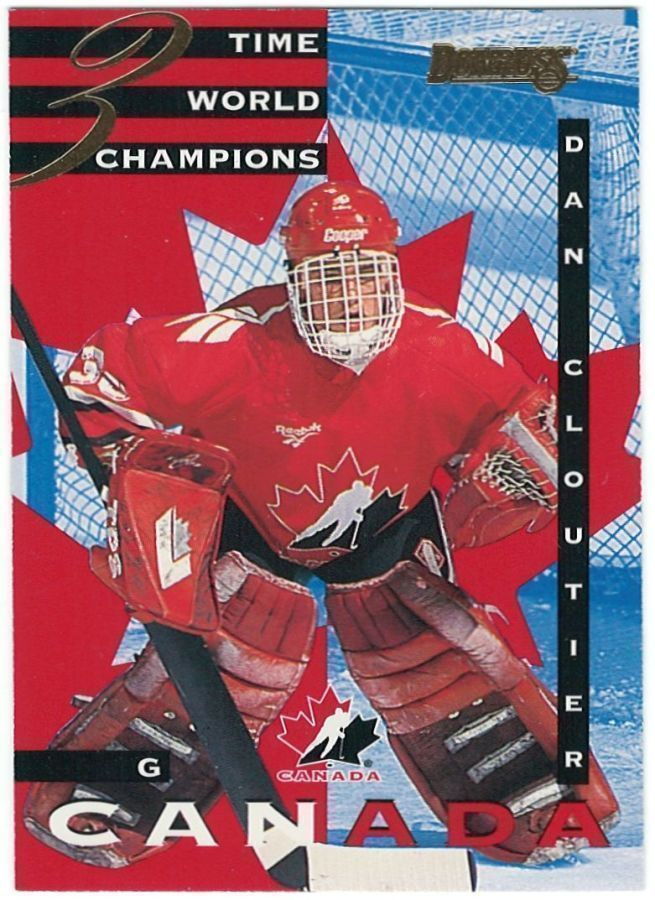 95-96 Donruss Canadian World Junior Team #2 Dan Cloutier