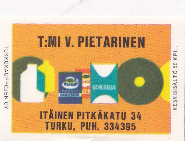 Turku, T:mi V. Pietarinen.    b438
