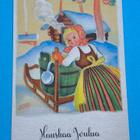 Vanha siisti kirjoittamaton joulukortti, kts! - pikkukuva 1