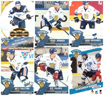 6 x TEAM FINLAND mm. BARKOV, KALAPUDAS, JORMAKKA....