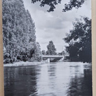 Karjaa, Karjaanjoki, silta yli joen, mv vkpk, p. 1955 - pikkukuva 1