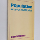 Louis Henry : Population : analysis and models - pikkukuva 1