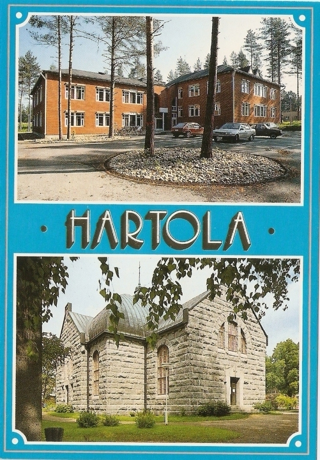 HARTOLA: Graniittikirkko, Kunnantalo.  Ei kulk.