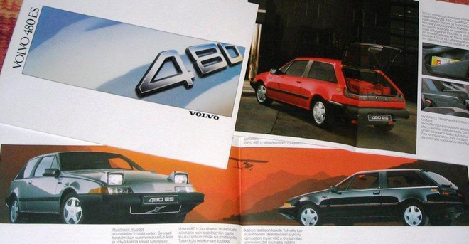 1988 Volvo 480 ES esite - 34 sivua - suomalainen