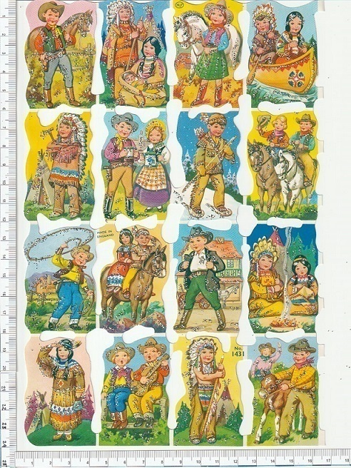 *MLP no1431, inkkarit ja cowboyt-arkki, hile, vasen puoli *