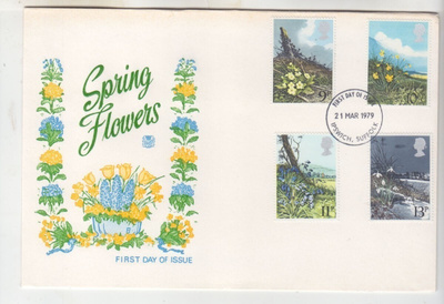 Britannia 1979 Kevätkukkia fdc