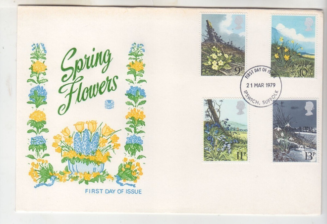 Britannia 1979 Kevätkukkia fdc