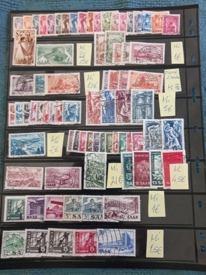 Postimerkkejä Saar, Saarpost, Saargebiet 78 kpl