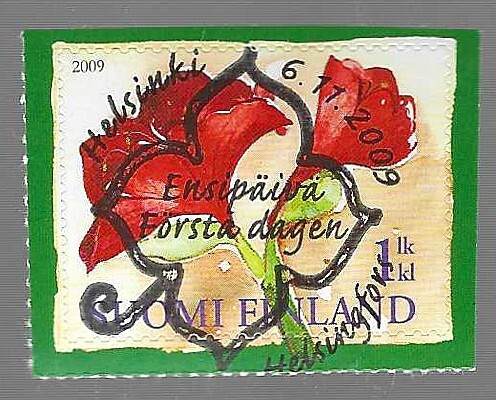 2009 LAPE 1984 JOULUPOSTIMERKKI FDC LEIMALLA