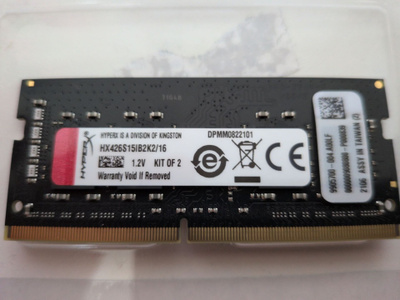 8GB DDR4 SODIMM 2666 MHz (CL15-17-17 @ 1.2V)