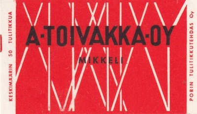 Mikkeli, A. Toivakka Oy..  s59