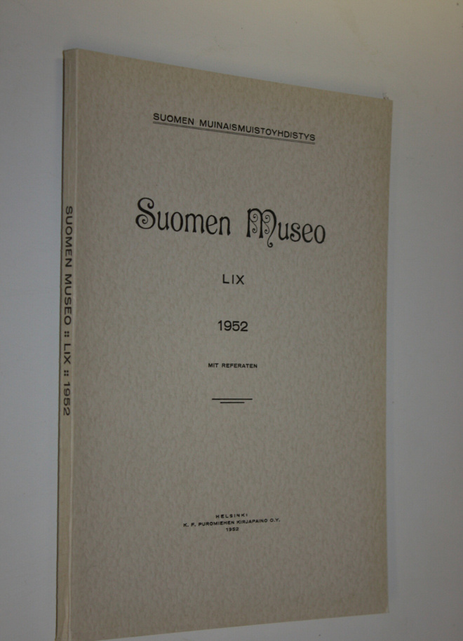 Suomen museo LIX 1952