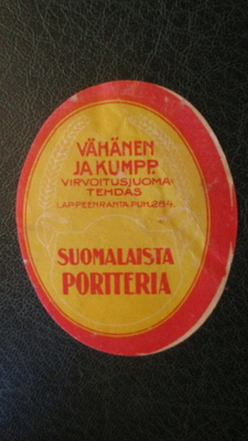 SUOMALAISTA PORTTERIA VÄHÄNEN JA KUMPP. LAPPEENRANTA (AB13)