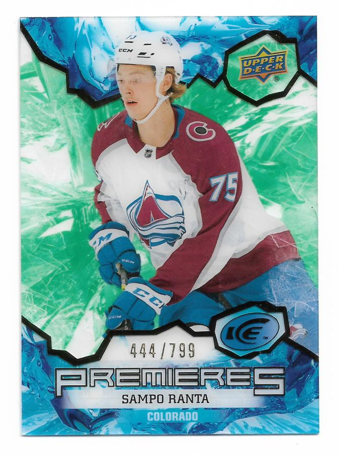 2021-22 UD Ice Premieres RC /799 #188 Sampo Ranta