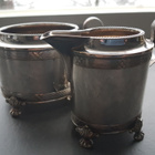 Vintage GAB NS / NySilver Uushopea Sokerikko ja Kermakko - pikkukuva 1