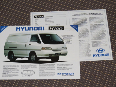 1994 Hyundai H100 paku esite - KUIN UUSI - suomalainen