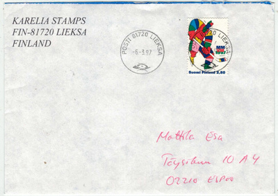1997 jääkiekon MM loistoleimainen kirje