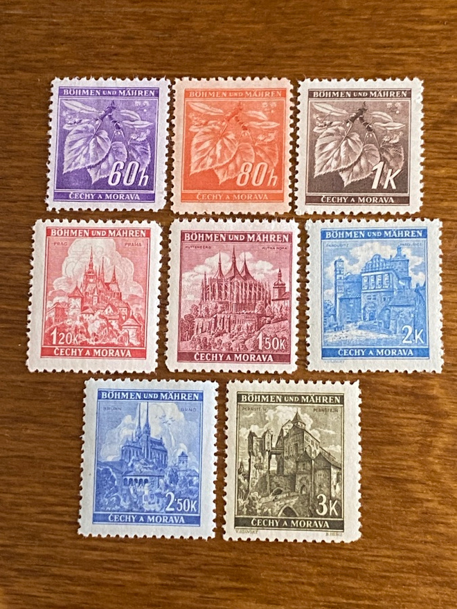 SAKSA BÖHMEN MÄHREN 1941-1942 Mi65- Mi72**