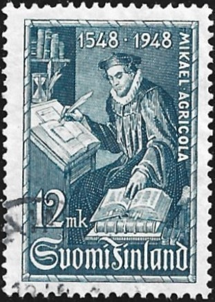 1948 Mikael Agricola 12 mk leimattu LaPe 357