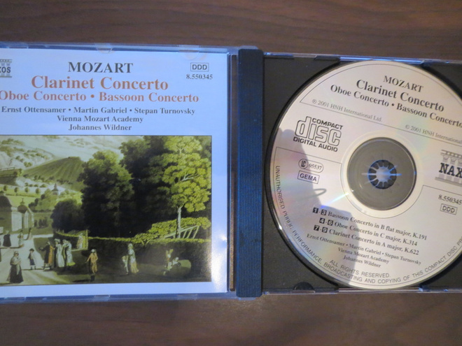 W.A. Mozart: Clarinet Concerto CD
