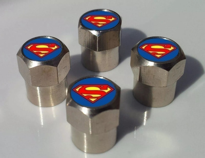 Venttiilinhatut 4kpl Superman
