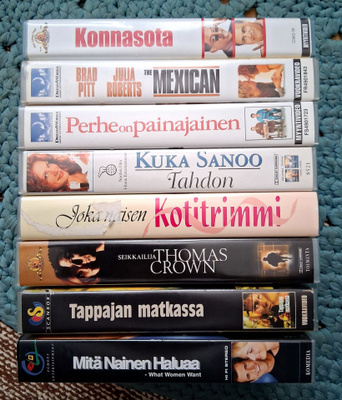 Vhs elokuvat 8kpl
