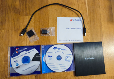 Verbatim Ultra HD 4K Slimline, ulkoinen 4x polttava Blu-ray