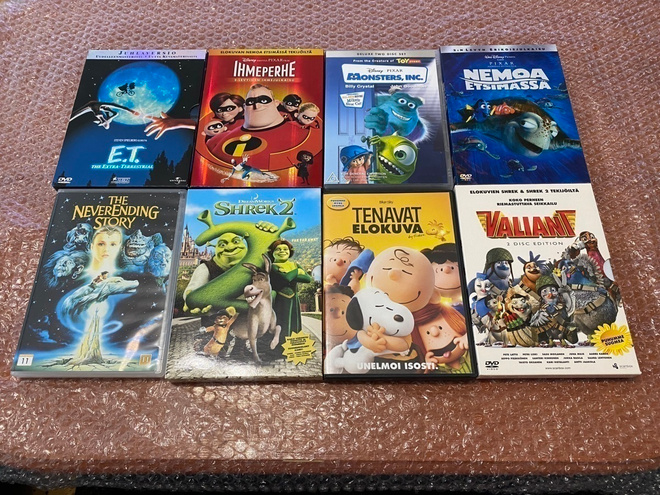 DVD: Paketti 8kpl (Lasten elokuvia) (R2)