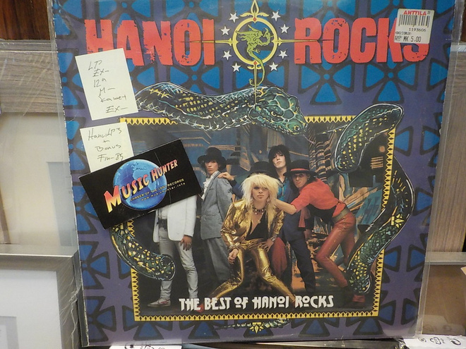 HANOI ROCKS - THE BEST FIN -85.LP EX-/M- KANNET EX- LP