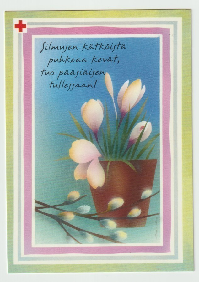 Ehiökortti :  Jaana Aalto / SPR : Silmujen kätköistä..."(R)