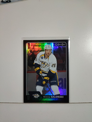 2016-17 O-Pee-Chee Black Rainbow Foil #352 Miikka Salomaki