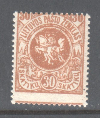 Liettua 1919 30 sk vesileima 2 **