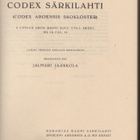 Jaakkola: Codices Medii Aevii Finlandiae I - II 1952, K4 + - pikkukuva 5