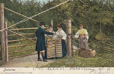 Postikortti, Dalarna , vanha  NAGU 20.08.1903