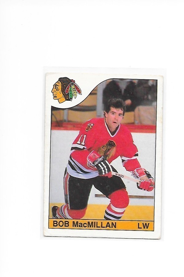 1985-86 OPC #193 Bob MacMillan Chicago Blackhawks