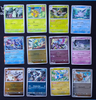 Pokemon kortit 12kpl (#13 Mega Evolution base set)