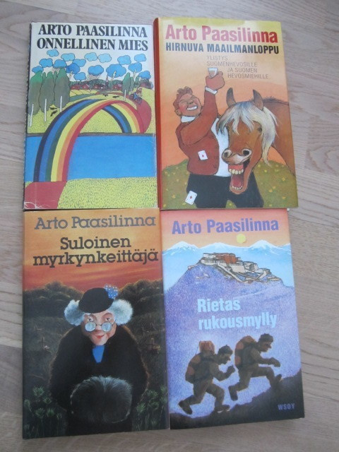 Arto Paasilinna 4 kirjaa: Onnellinen mies, Rietas rukousmyll