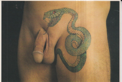 Tatuointi, Tattoo, Mies, intiimi  e104