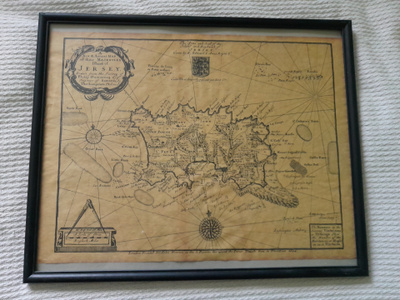 Historiallinen Jerseyn kartta -taulu