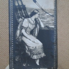 kolme vintage taidekorttia - 1900-luku alku - kaipaus - pikkukuva 3