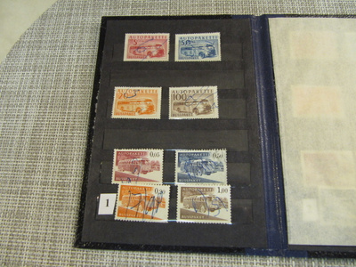 Autopakettimerkit 1952-1963 16 kpl.