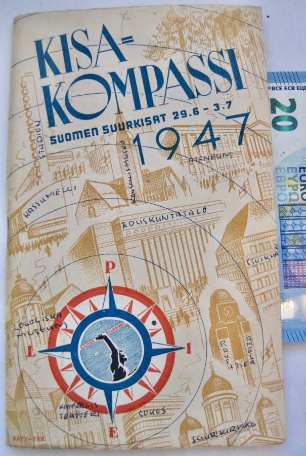 VANHA Kisakompassi Suomen Suurkisat 1947