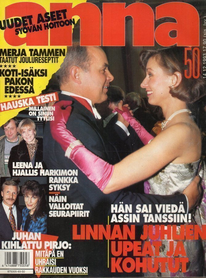 Anna n:o 50 1993 Leena & Harry. Merja Tammi. Linnan juhlat.