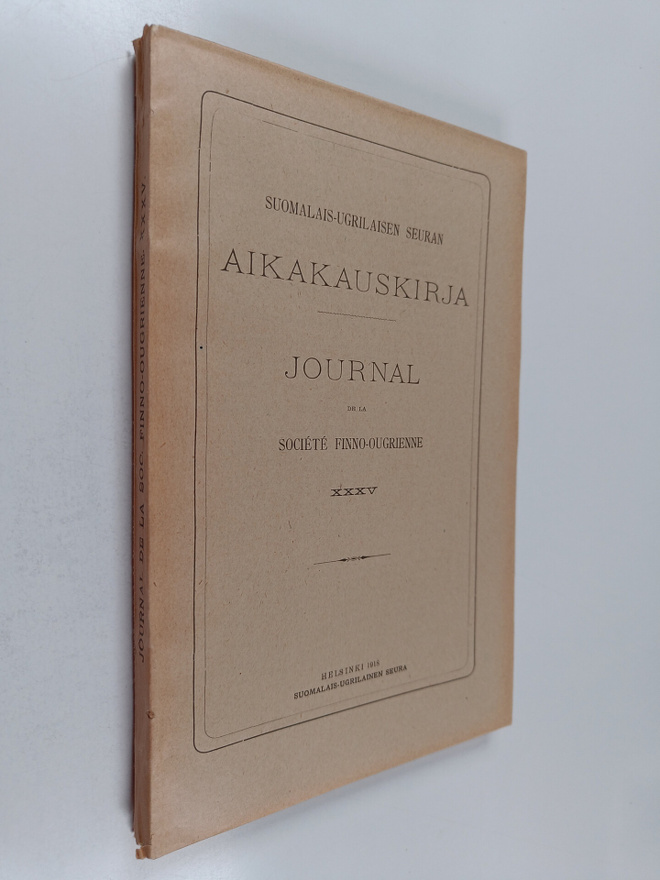 Suomalais-ugrilaisen seuran aikakauskirja 35